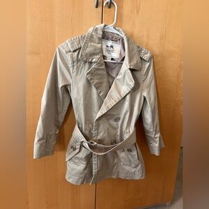 Coach Light Tan Trench Coat